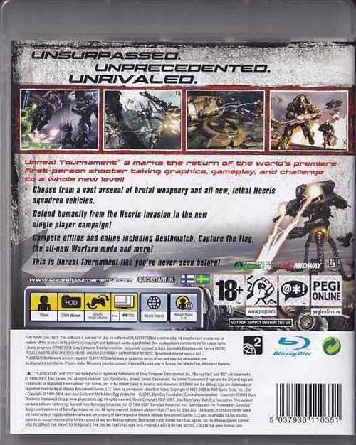 Unreal Tournament 3 - PS3 (B Grade) (Genbrug)